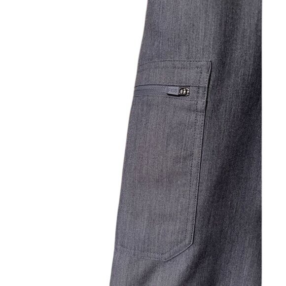Figs High Waisted Yola Skinny Scrub Pants Graphite Gray Women’s XL Petite - Picture 4 of 10